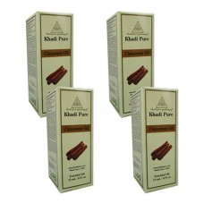 Khadi Pure Herbal Cinnamon Essential Oil - 15ml (Set of 4)