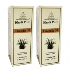 Khadi Pure Herbal Citronella Essential Oil - 15ml (Set of 2)