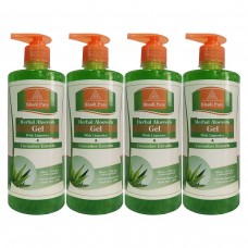 Khadi Pure Herbal Aloevera Gel with Liquorice & Cucumber Extracts - 500g (Set of 4)