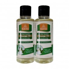 Khadi Pure Herbal Jasmine Massage Oil - 210ml (Set of 2)