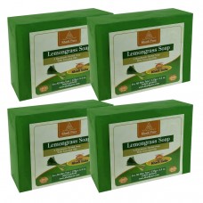 Khadi Pure Herbal Lemongrass Soap - 125g (Set of 4)