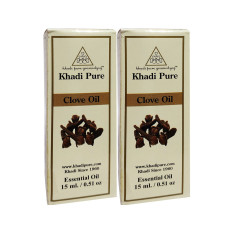 Khadi Pure Herbal Clove Essential Oil - 15ml (Set of 2)