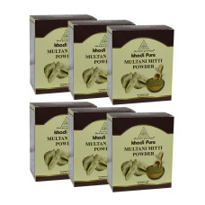 Khadi Pure Herbal Multani Mitti - 80g (Set of 6)