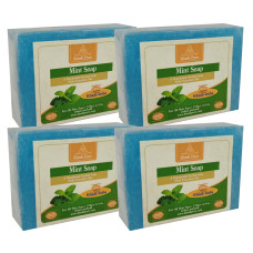 Khadi Pure Herbal Mint Soap - 125g (Set of 4)