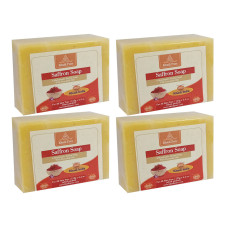 Khadi Pure Herbal Saffron Soap - 125g (Set of 4)