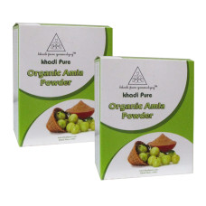 Khadi Pure Herbal Organic Amla Powder - 80g (Set of 2)