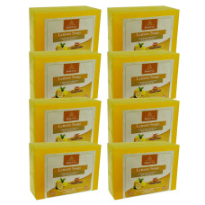 Khadi Pure Herbal Lemon Soap - 125g (Set of 8)