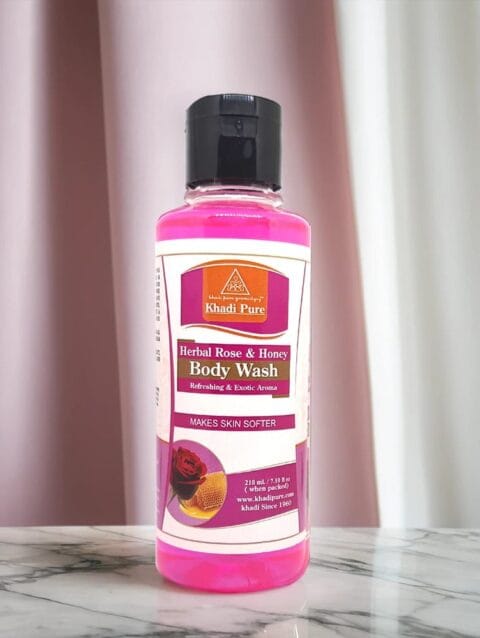 Gentle Rose Honey Body Wash Khadi Pure