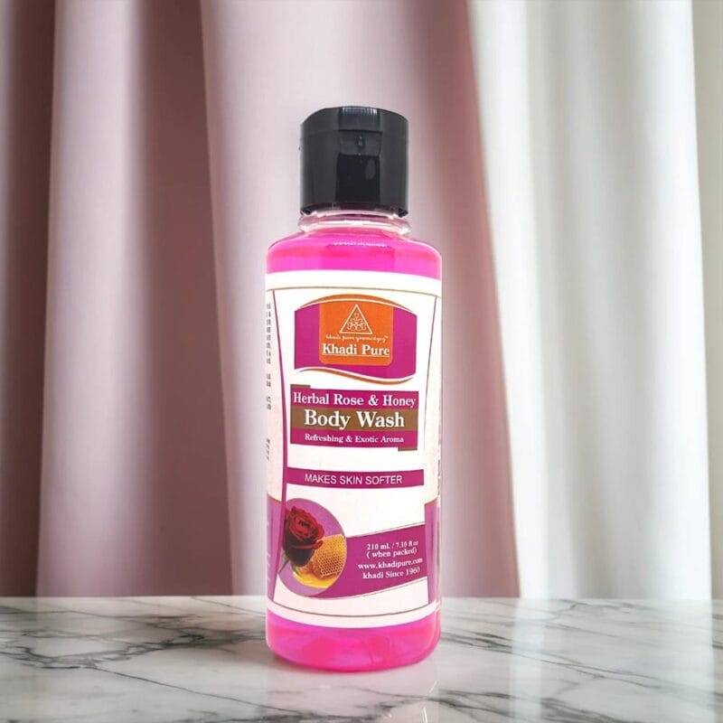Gentle Rose Honey Body Wash Khadi Pure