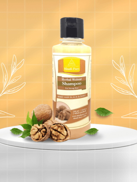 Khadi Pure Herbal Walnut Shampoo