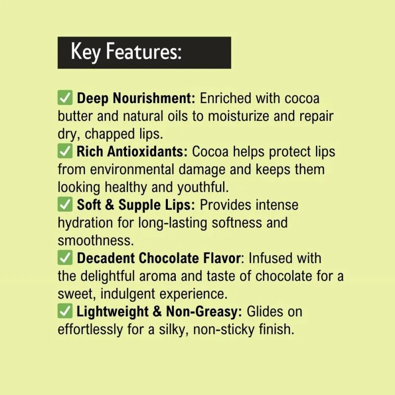 Khadi Lip Balm with Chocolate & Herbs