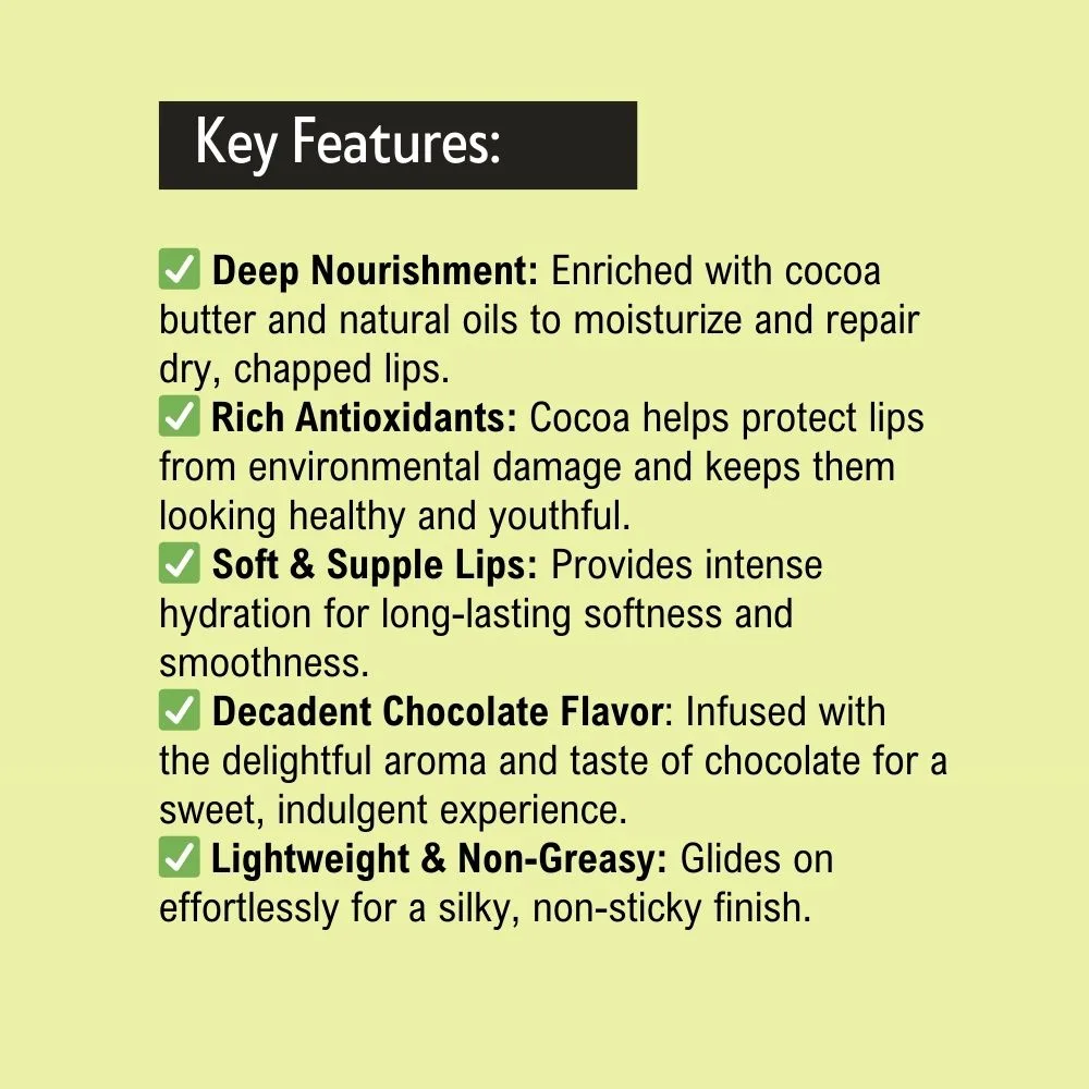 Khadi Lip Balm with Chocolate & Herbs