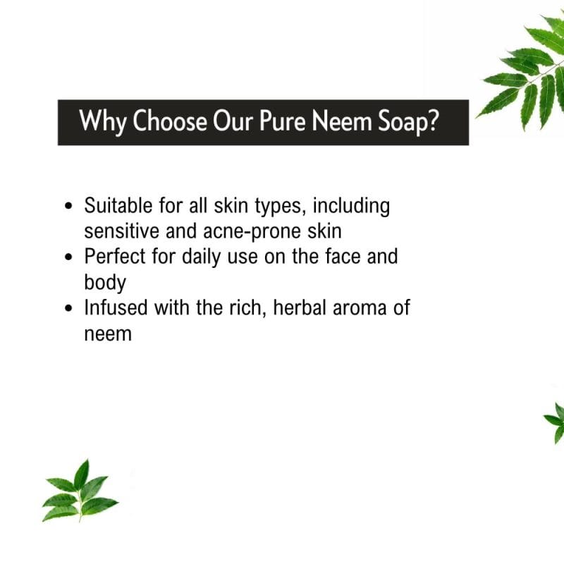 Khadi Pure Herbal Pure Neem Soap – 125g | Nourishing Antiseptic Soap for Soft, Glowing Skin - Image 3