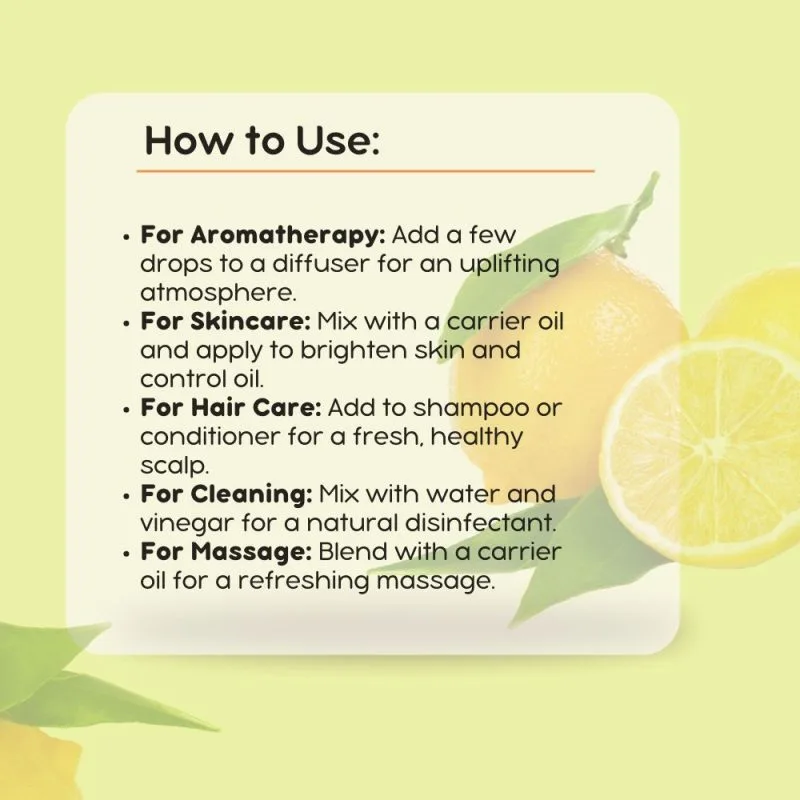 Khadi Pure Herbal Lemon Essential Oil | Antimicrobial Properties | Mood Booster | Digestive Aid | Skin Brightening | Energy Booster | 15ml - Image 10