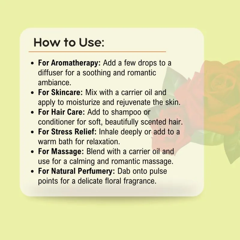 Khadi Pure Herbal Rose Essential Oil | Mood Enhancer | Antimicrobial Properties | Hormonal Balance | Aphrodisiac Effects | 15ml - Image 10