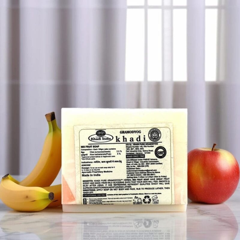 herbal soap with mixed fruits for radiant skin