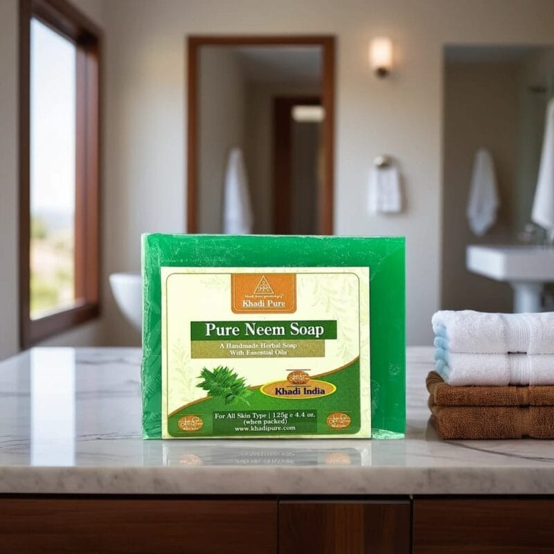 Herbal neem soap for acne and pimple-prone skin