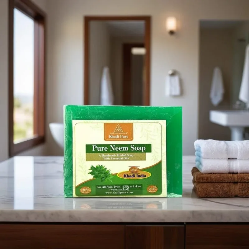 Herbal neem soap for acne and pimple-prone skin