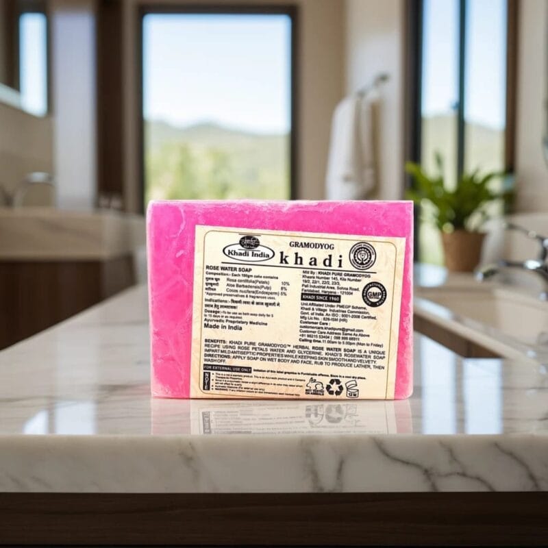 Herbal rose water soap for glowing and refreshed skin