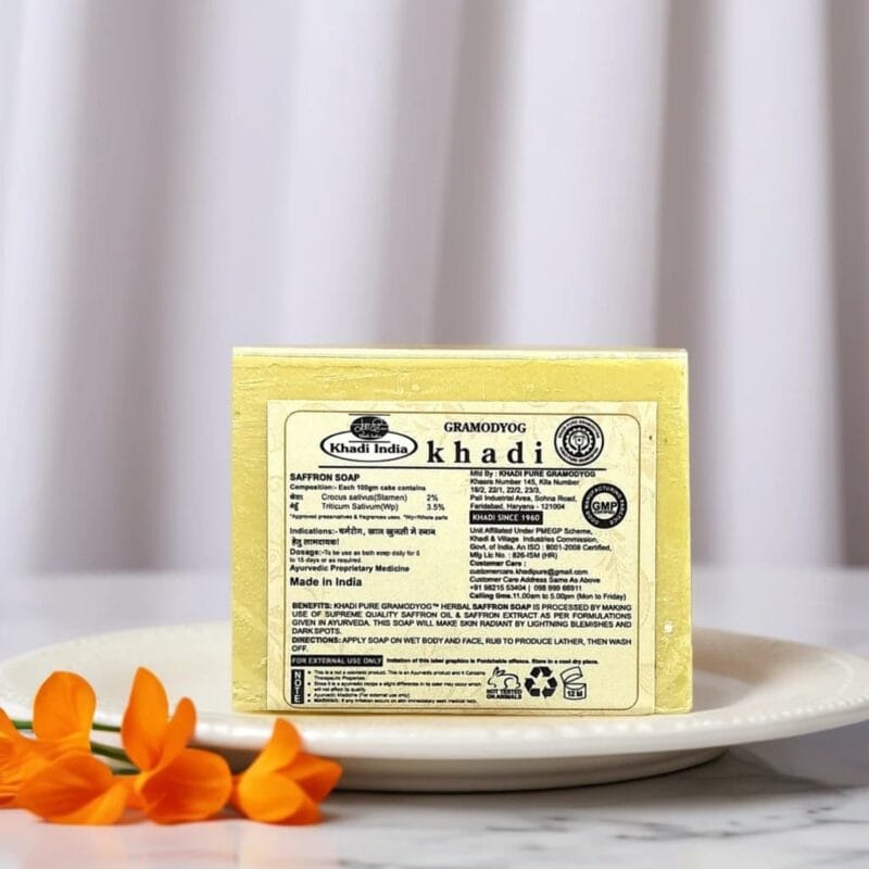 Saffron soap for removing dark spots and pigmentation