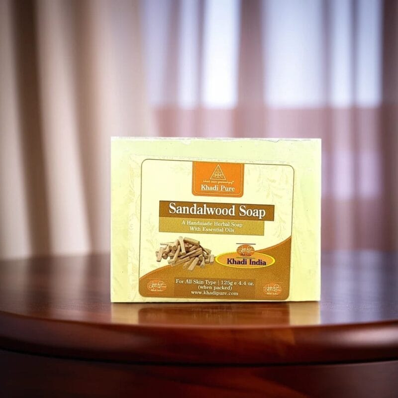 Natural sandalwood soap for glowing skin