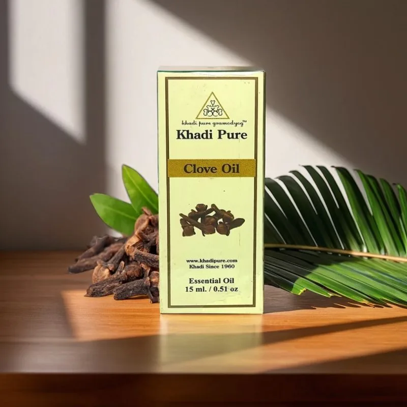 Khadi Pure Herbal Clove Essential Oil | Antimicrobial Properties | Pain Relief | Anti-Inflammatory Effects | Digestive Health | 15ml - Image 4