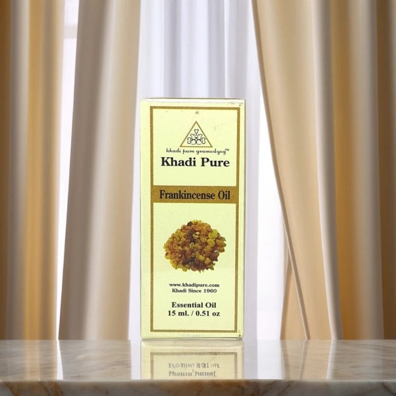 Khadi Pure Herbal Frankincense Essential Oil | Anti-Inflammatory Properties | Respiratory Health | Stress Relief | Immune Support  | 15ml - Image 2