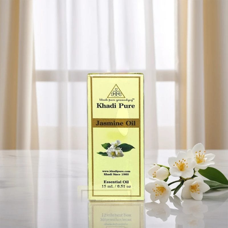 Khadi Pure Herbal Jasmine Essential Oil | Anxiety and Stress Relief | Skin Health | Aphrodisiac Qualities | Sleep Aid | 15ml - Image 7