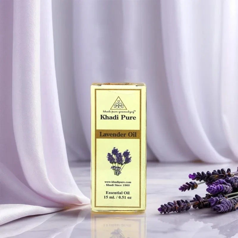 Khadi Pure Herbal Lavender Essential Oil | Promotes Relaxation and Sleep | Supports Skin Health | Mood Enhancement | Pain Relief | 15ml - Image 6