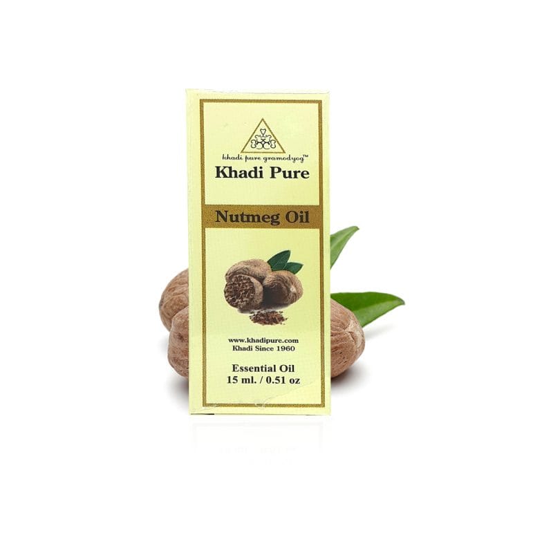 Khadi Pure Herbal Nutmeg Essential Oil | Pain Relief | Mood Enhancement | Digestive Health | Sleep Aid | Skin Care | 15ml - Image 6