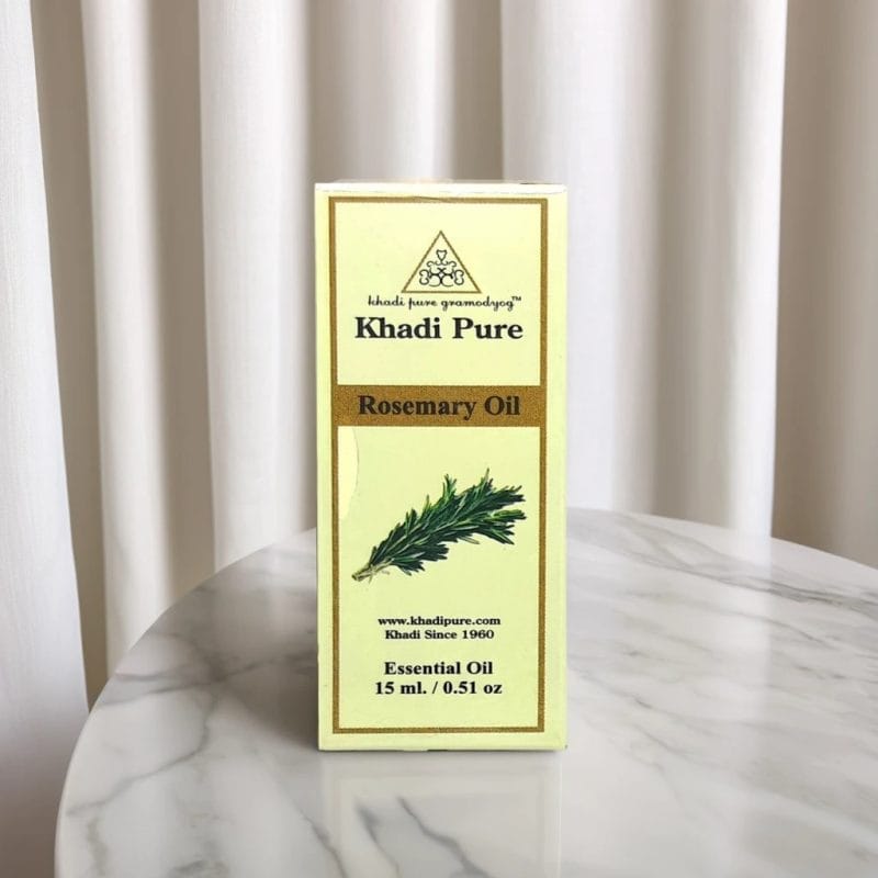 Khadi Pure Herbal Rosemary Essential Oil | Memory Boost & Mental Clarity | 15ml - Image 2