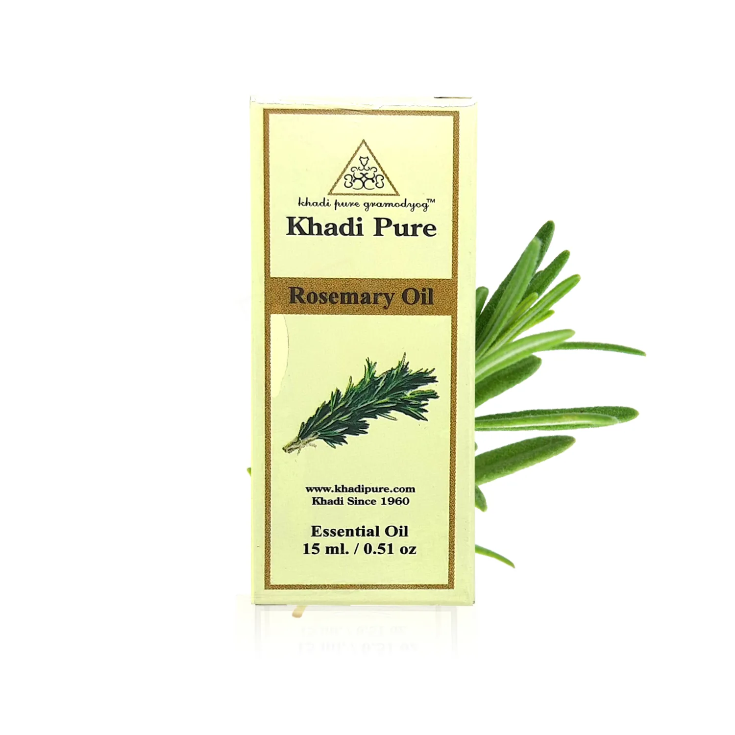 Khadi Pure Herbal Rosemary Essential Oil | Cognitive Enhancement | Antioxidant Properties | Anti-inflammatory Effects | Digestive Support | 15ml - Image 3