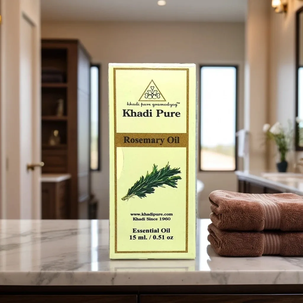 Khadi Pure Herbal Rosemary Essential Oil | Cognitive Enhancement | Antioxidant Properties | Anti-inflammatory Effects | Digestive Support | 15ml - Image 5