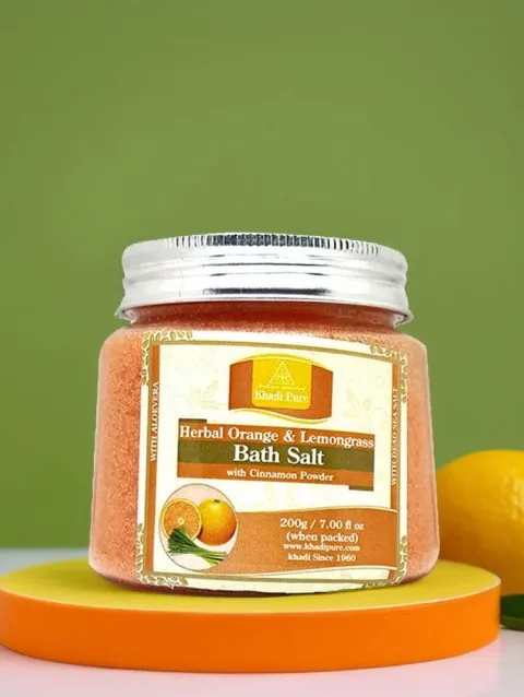 Orange Lemongrass Bath Salt for Detox