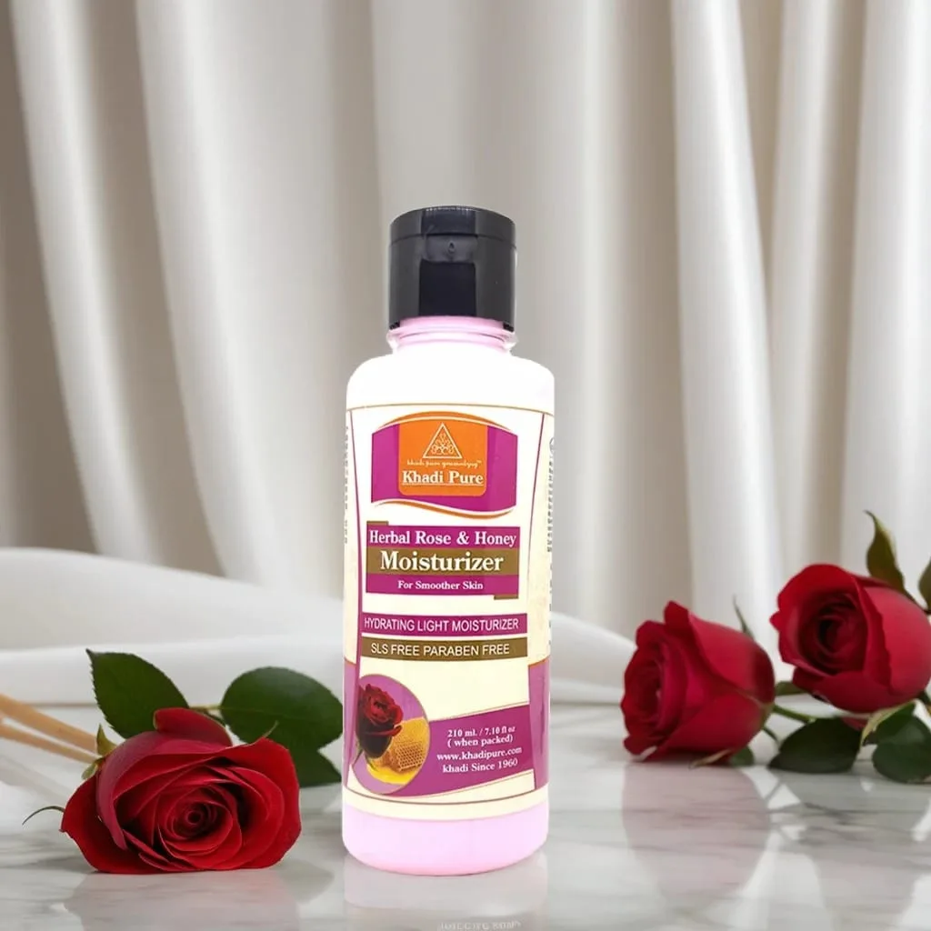 Khadi SLS-Free Moisturizer with Rose and Honey