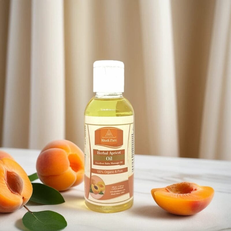 Khadi Pure Apricot Oil – Ayurvedic Massage Oil for Babies
