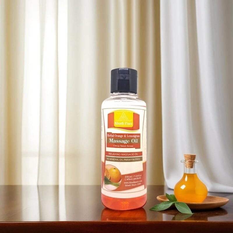 Massage Oil Khadi Orange Lemongrass