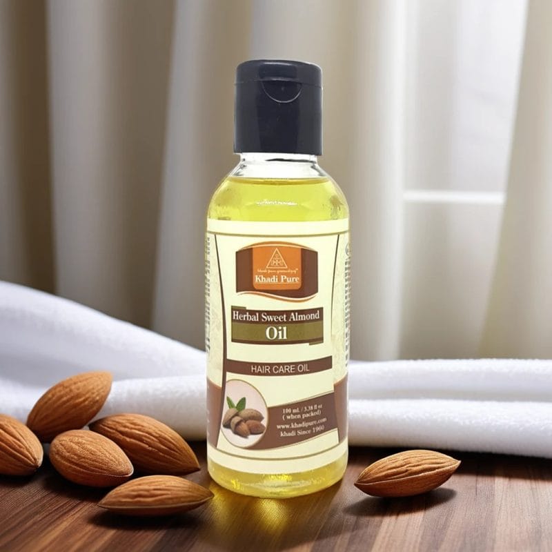 Khadi Pure Herbal Sweet Almond Oil – 100ml