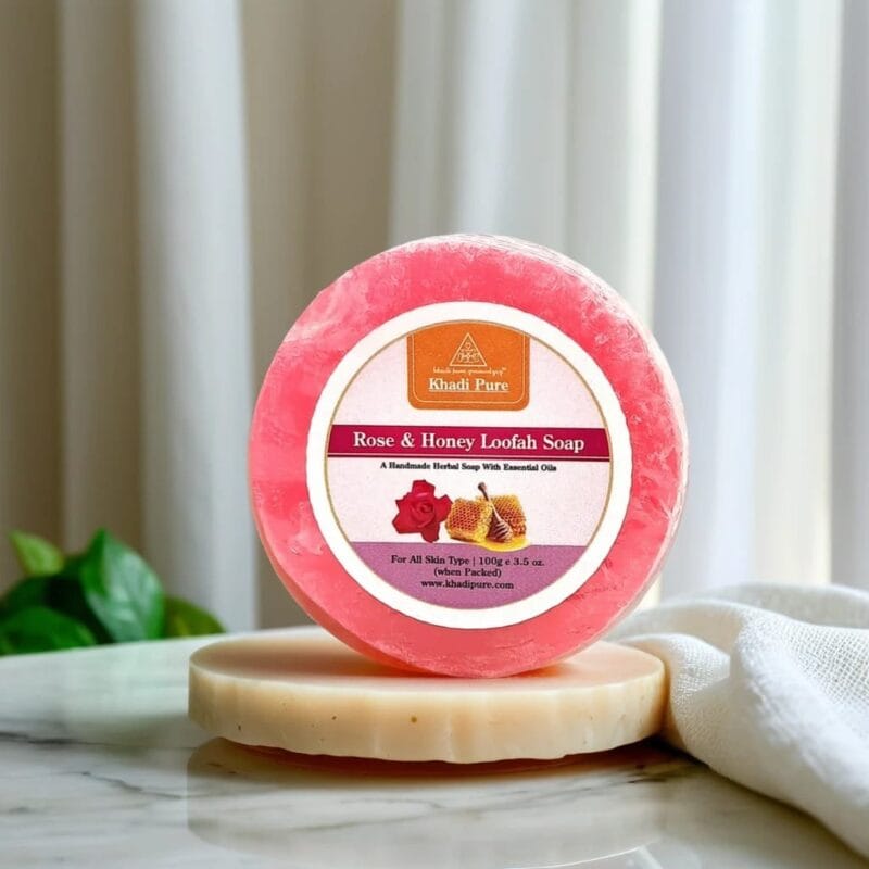 Herbal Rose Honey Loofah Soap