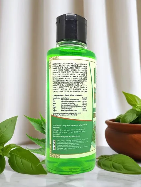 Herbal Face Wash with Basil & Neem