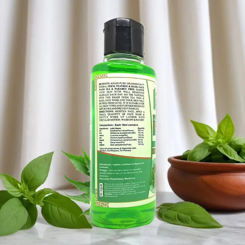 Herbal Face Wash with Basil & Neem