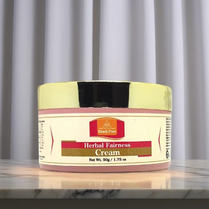 Khadi Pure Herbal Fairness Cream | Instant Brightening & Dark Spot Reduction | 50g