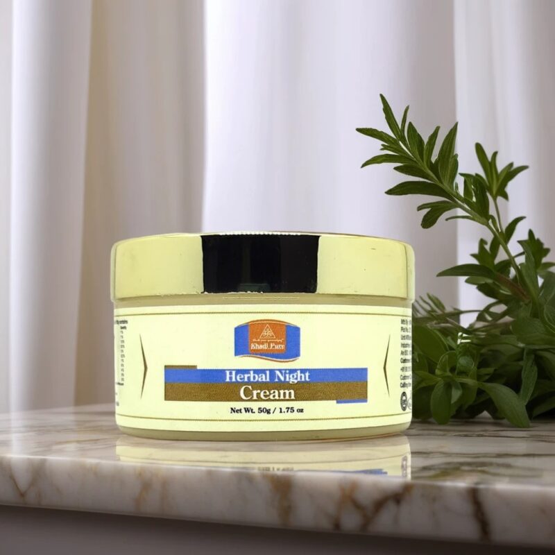 Khadi Pure Herbal Night Cream | Skin Repair & Revitalization | 50g