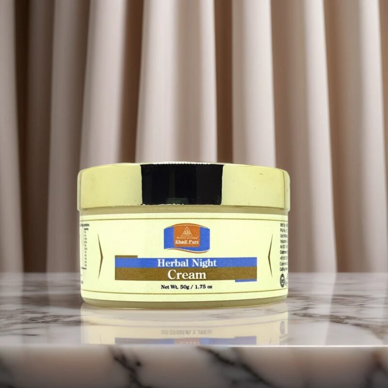 Khadi Pure Herbal Night Cream | Skin Repair & Revitalization | 50g - Image 3