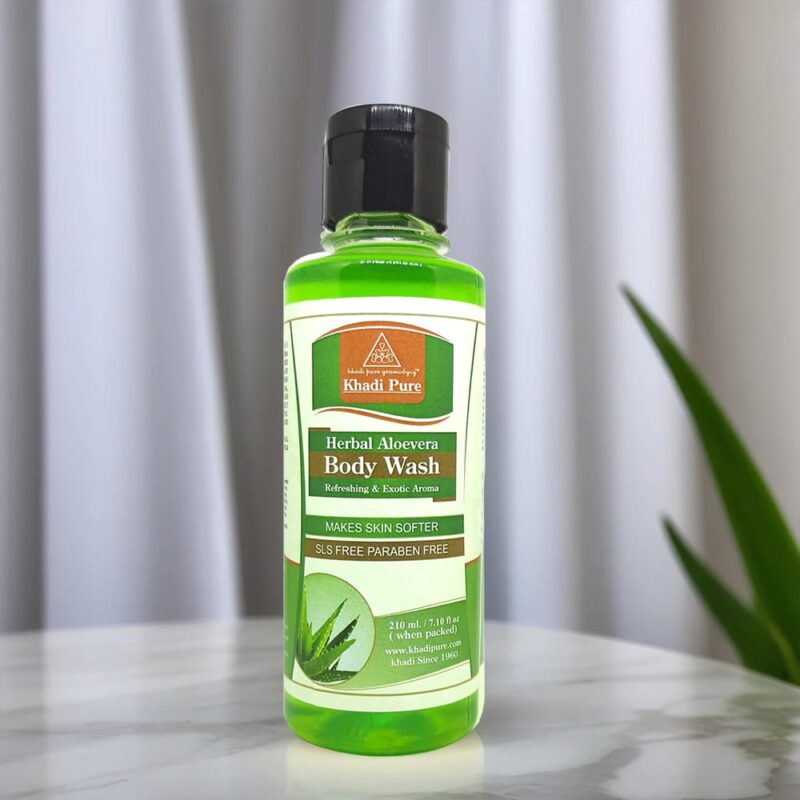 Khadi Herbal Aloe Vera Body Wash – SLS & Paraben Free Skin Care