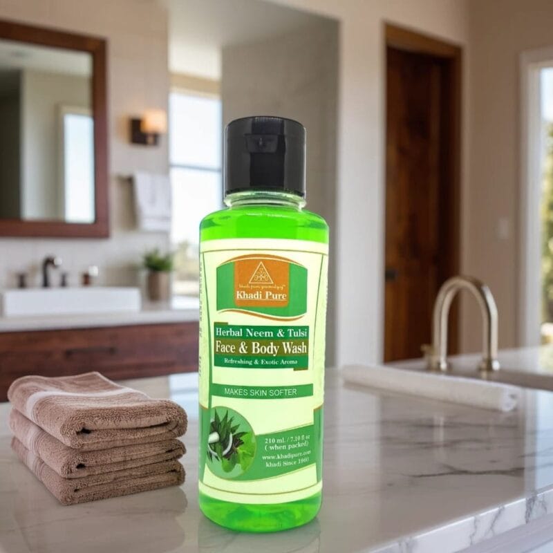 SLS-Free Neem Tulsi Skin Cleanser Khadi