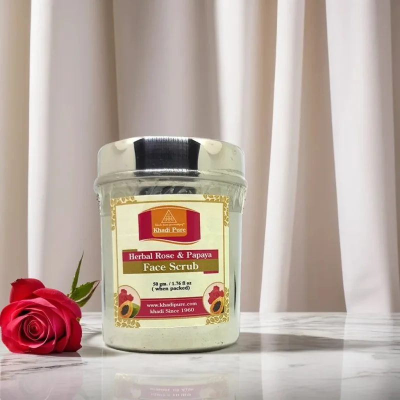 Herbal Rose Papaya Face Scrub