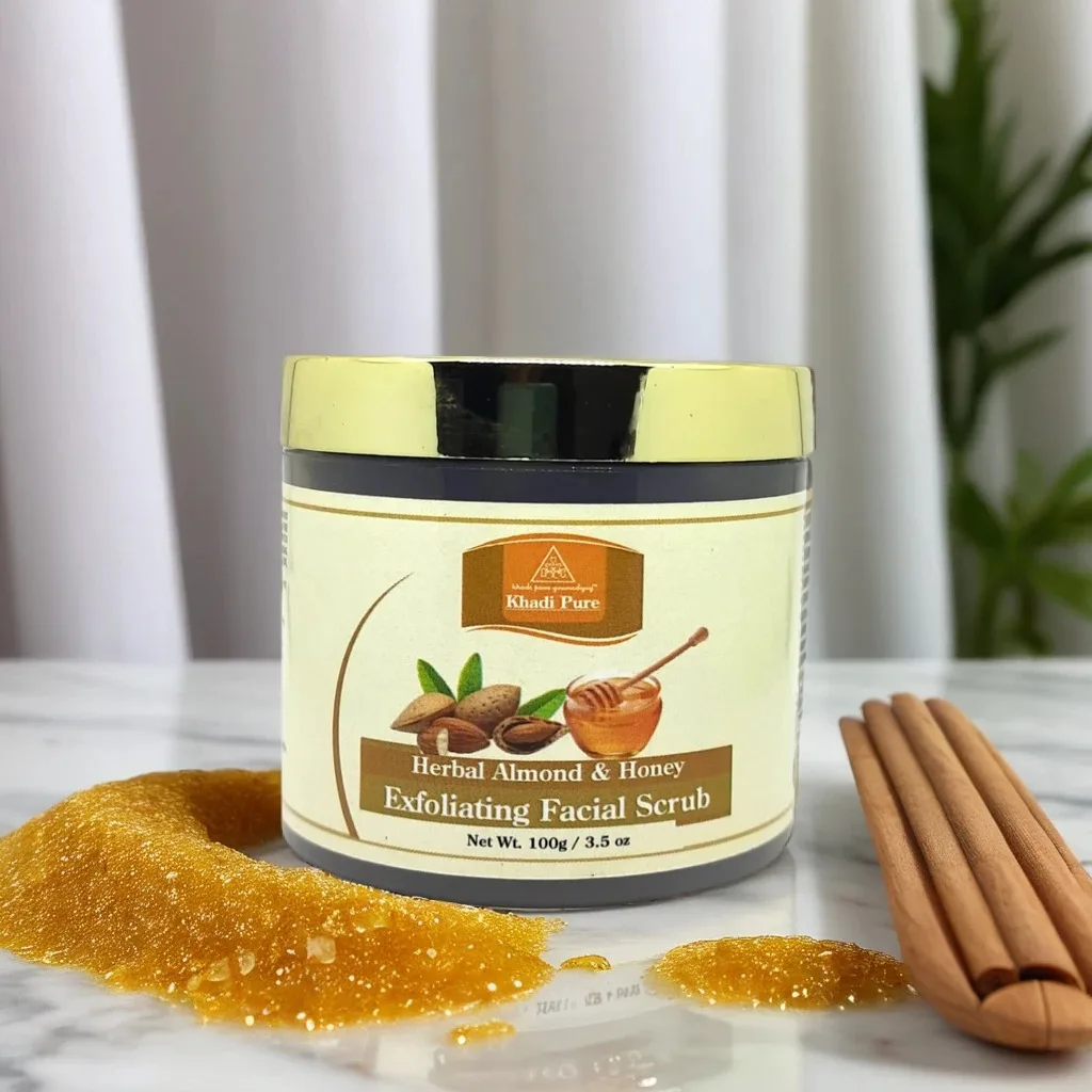 Herbal Almond Honey Exfoliating Facial Scrub