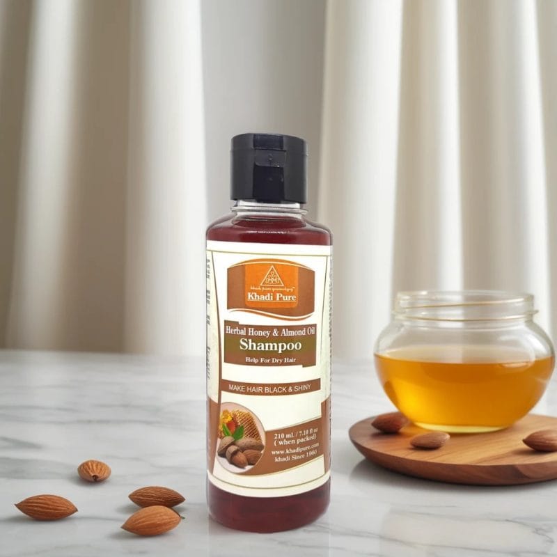 Khadi Pure Herbal Honey & Almond Oil Shampoo