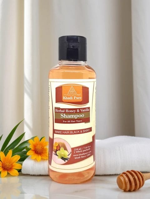 Khadi Pure Herbal Honey & Vanilla Shampoo